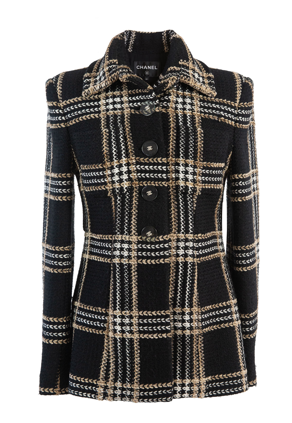 Chanel Jacke Second Hand, Vorderansicht, geschlossen