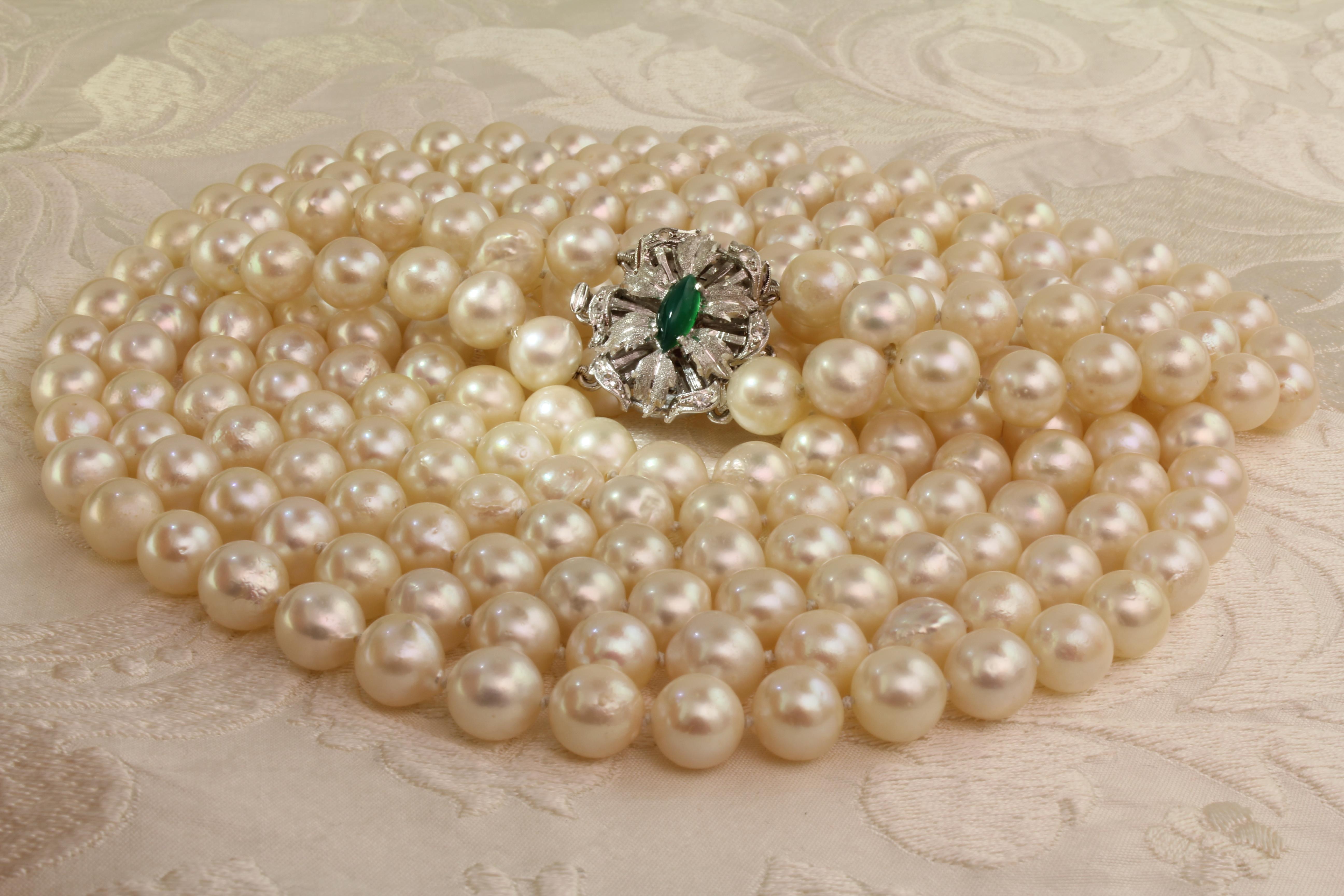 Perlen Kette - 215 cm lang
