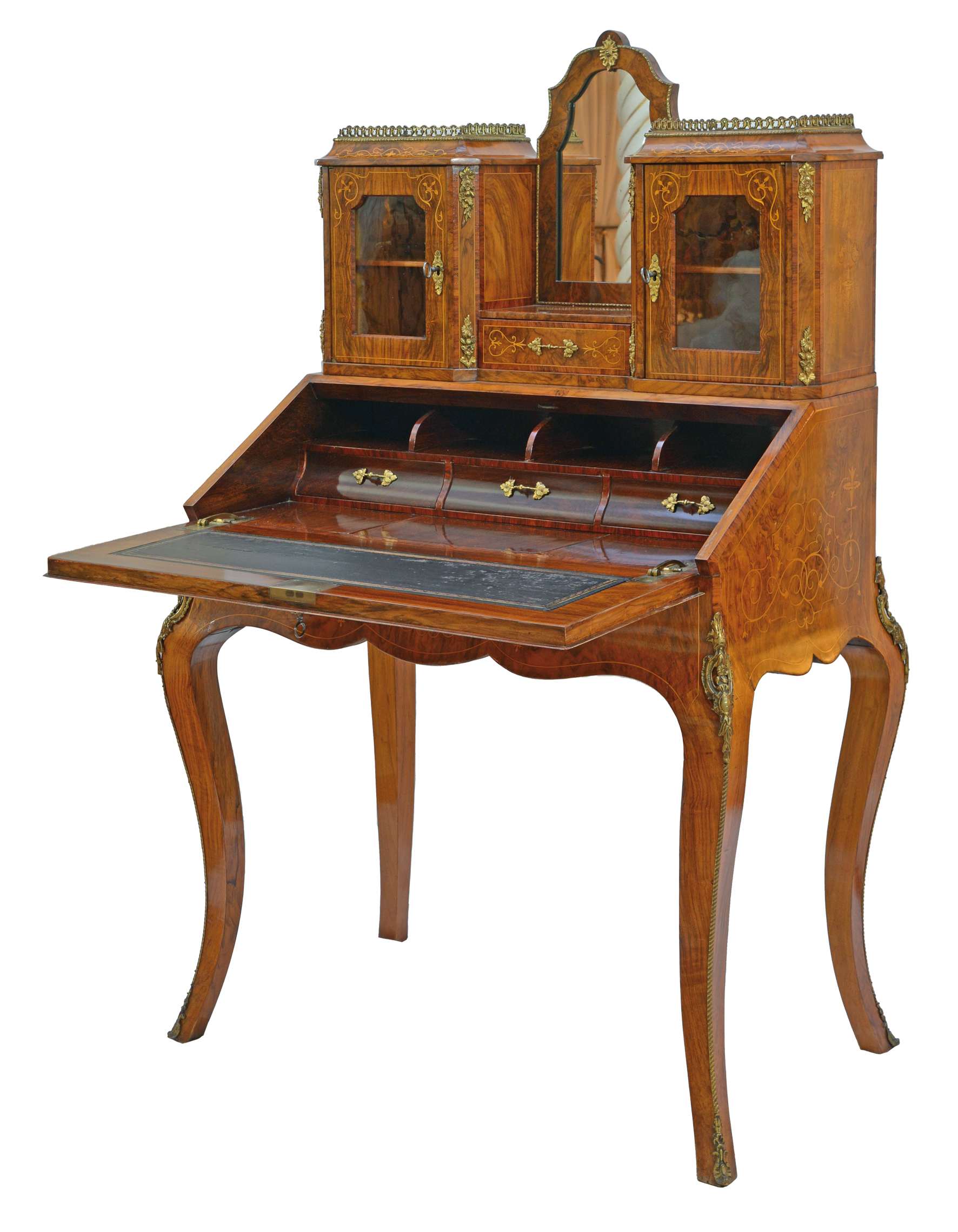 aus Frankreich Elian geöffnet wunderschön und auch gut zum Schreiben ist dieser antike Sekretär