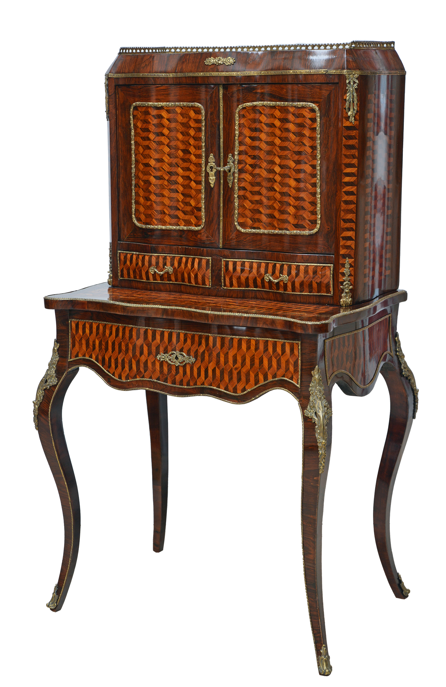 DSC 7638 sekretär frei klein RGB Kopie antiker Sekretär mit Intarsien