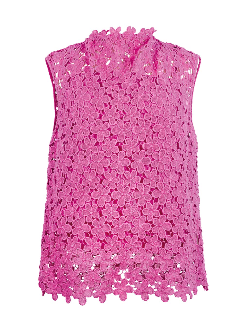 MAISON COMMON Top 2-Teiler in Pink mit Blumen-Lochmuster MAISON COMMON Top 2-Teiler in Größe 38 – Pink mit Blumen-Lochmuster