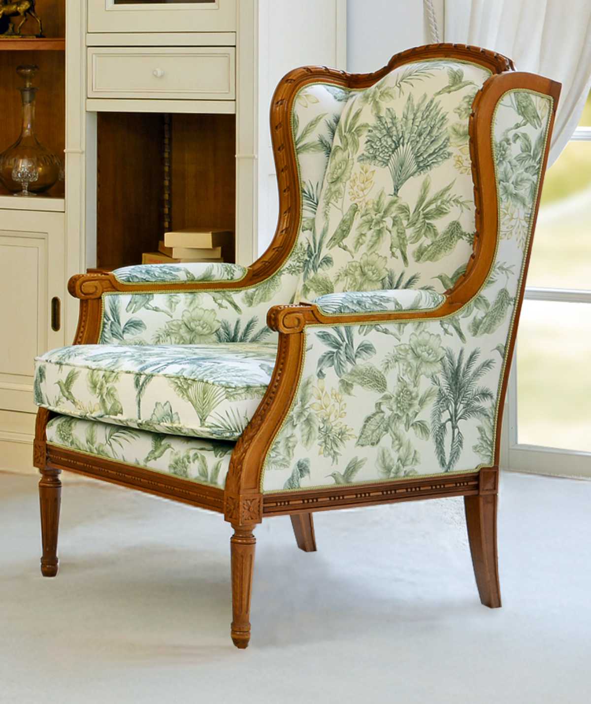 Kaminsessel „Louie“ im Stil des Louis XVI
