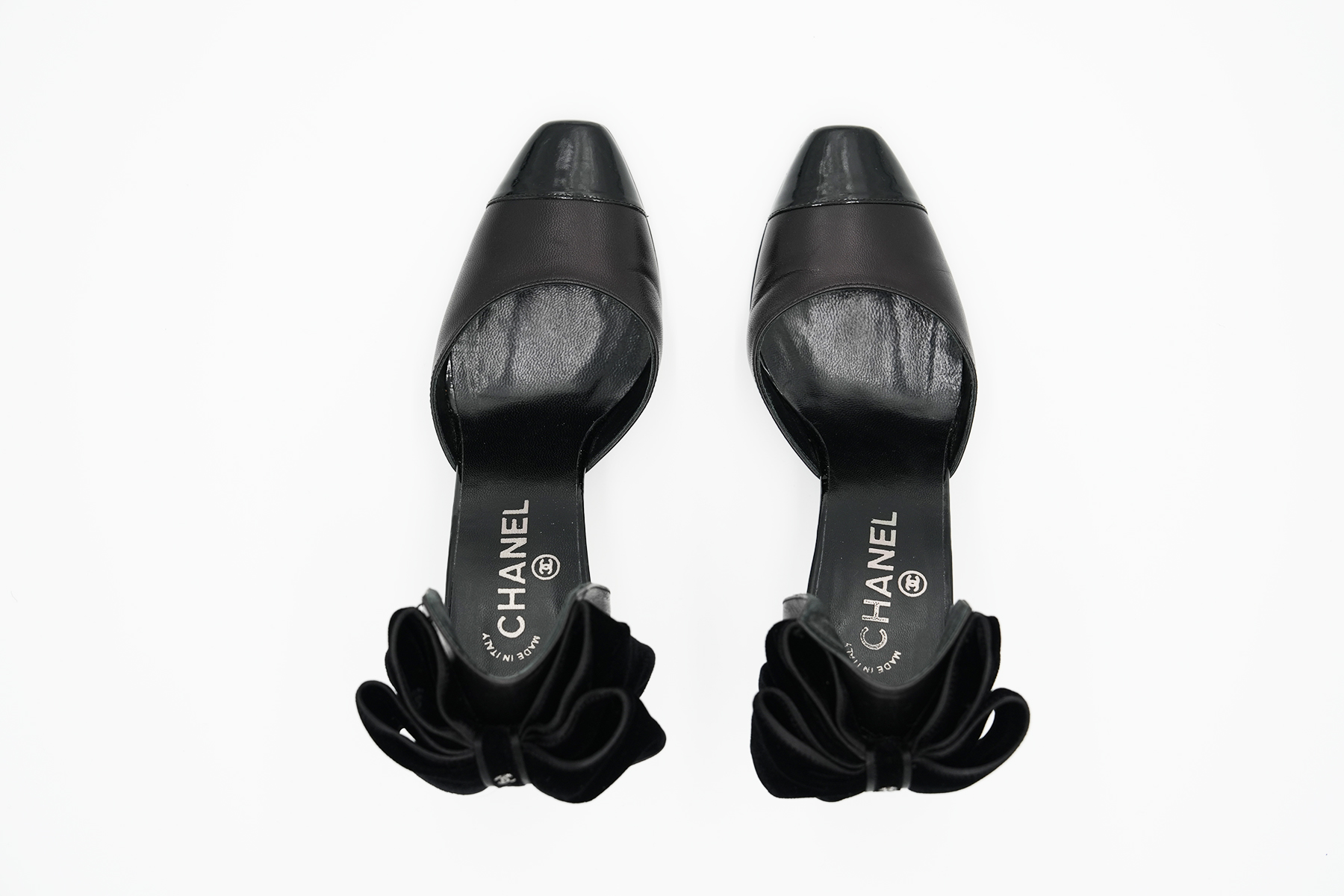 CHANEL - Sling-Pumps mit Schleife hinten an der Ferse - schwarz - Gr.36 neuwertiger Zustand