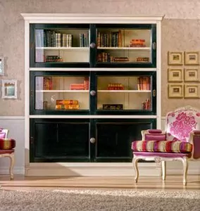 buecherschrank-schwarz-creme-glastueren-holz-am-classic-9055