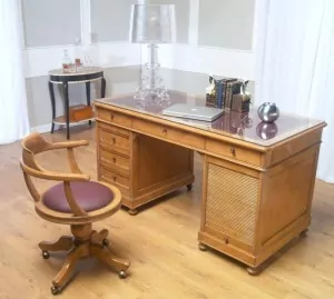 schreibtisch-klassisch-leder-glasplatte-holz-am-classic-6501