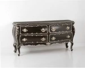 kommode-barock-schwarz-4-schubladen-holz-chelini-1263