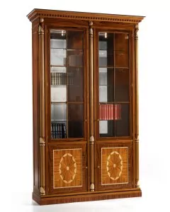 buecherschrank-firo-palissanderholz-zwei-glastueren-tueren-intarsien-l67