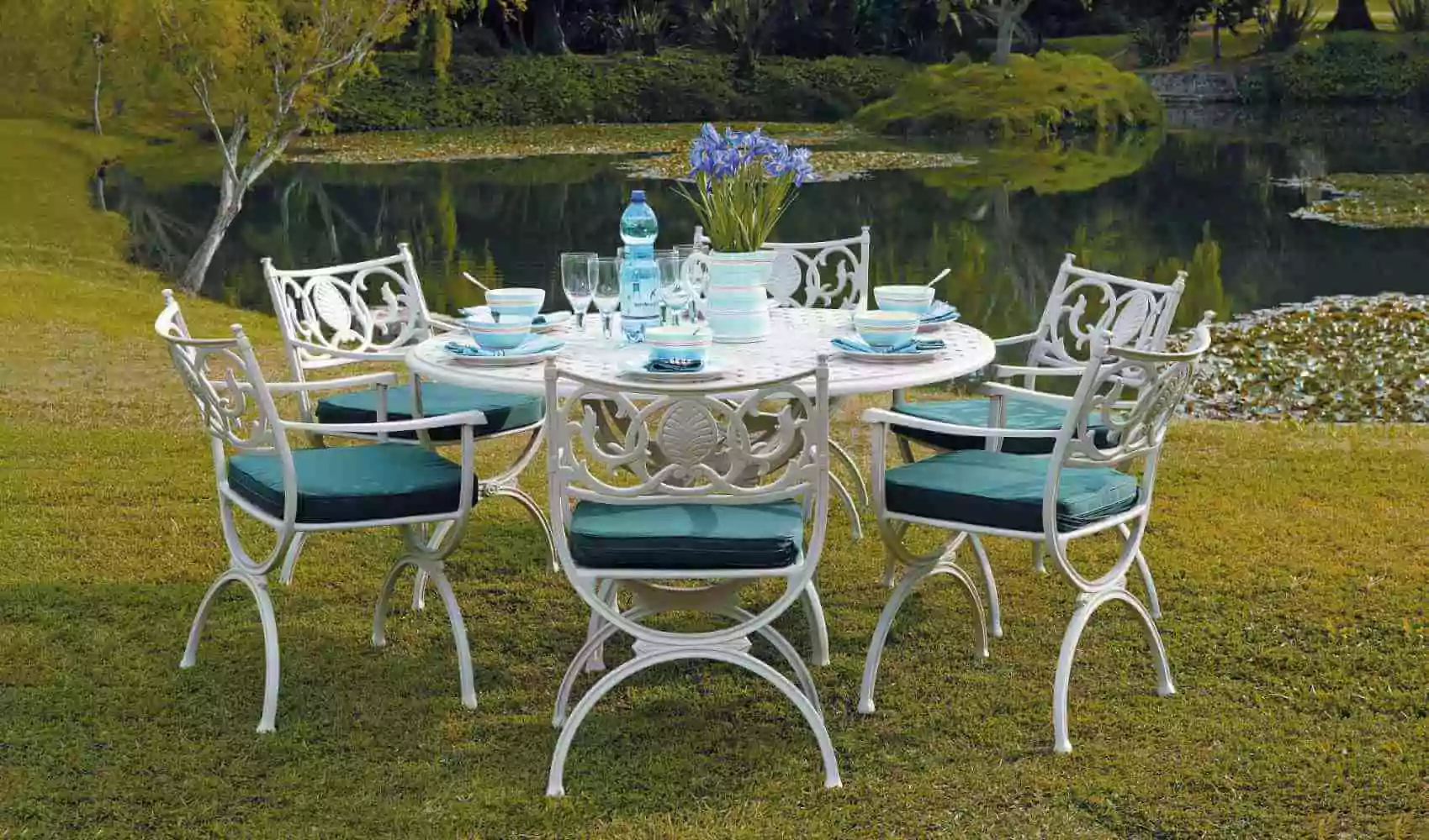 Gartenmöbel Artemis Set Weiß